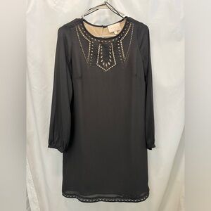 Skies‎ Are Blue Sz Small Black Eyelet Shift Dress